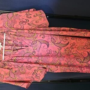 Maurices Pink Paisley Blouse